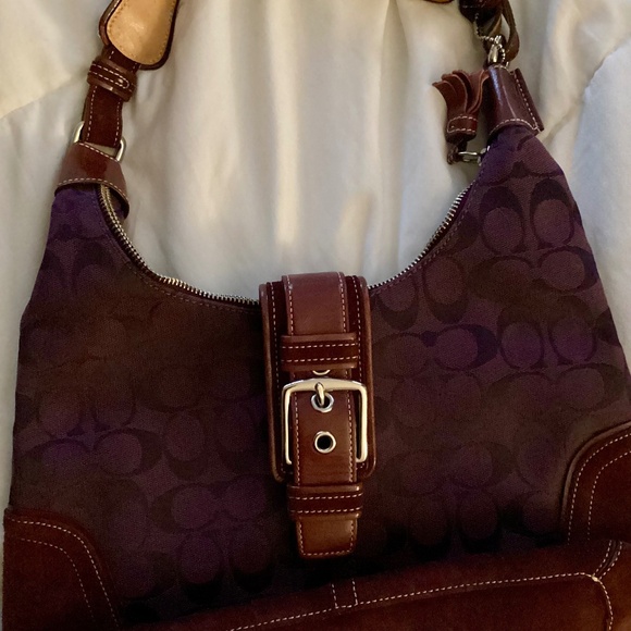 coach soho bag plum color - Picture 1 of 3